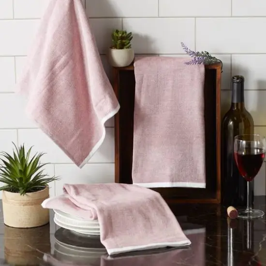 DII&reg; Barn Red Chambray Terry Dishtowels, 3ct. {7}
