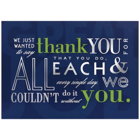 JAM Paper 5.625" x 7.875" Inspirational Thank You Cards & Envelopes, 25ct. {1}