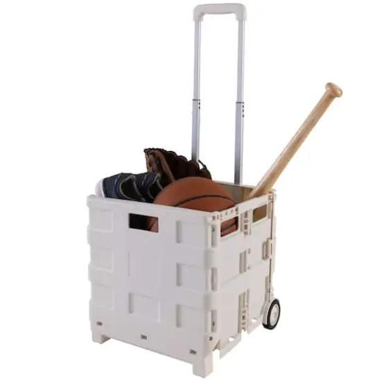 Simplify Tote & Go White Collapsible Utility Cart {5}