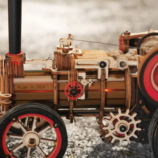 ROKR&reg; Mechanical Models Steam Engine 3D Puzzle Kit {3}