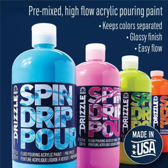 FolkArt&reg; Drizzle&trade; Pre-Mixed Fluid Pouring Acrylic Paint, 17.6oz. Sea Level {13}