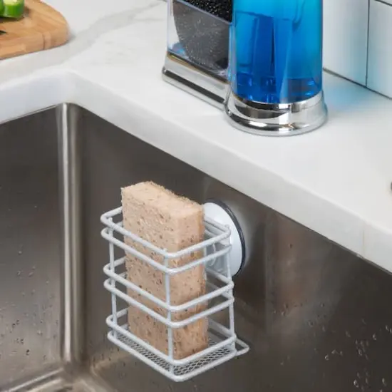 Laura Ashley White Speckled Sponge Holder {3}