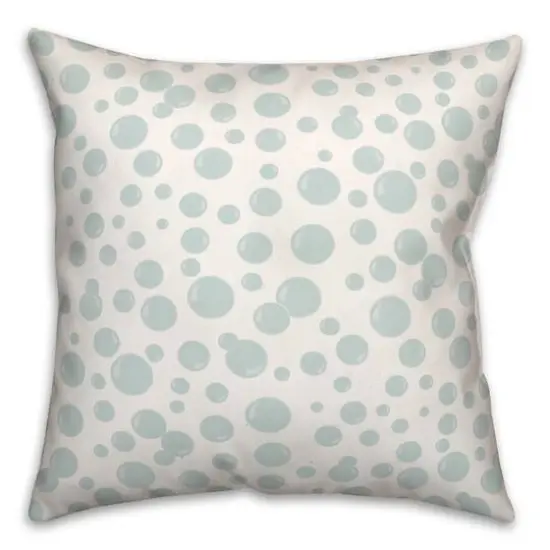 Bubbles All Over Throw Pillow White {1}