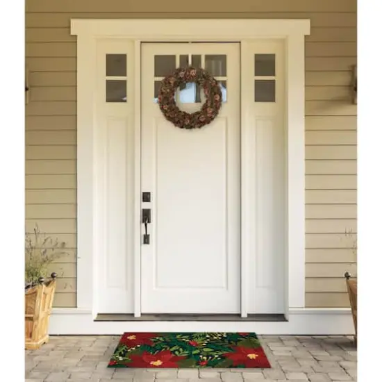 DII&reg; Poinsettias Doormat {4}