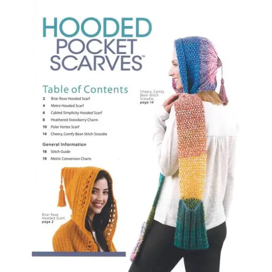Annie's Hooded Pocket Scarves Book {4}