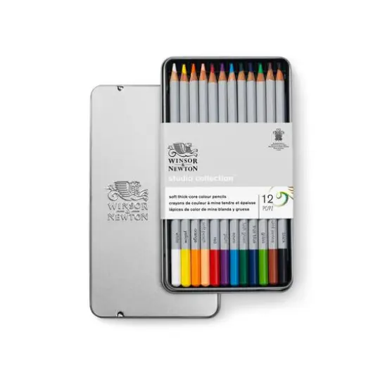 Winsor & Newton&trade; Studio Collection&trade; 12 Color Pencil Tin Set {6}