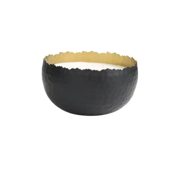 Sauvignon Blanc Scented 3 Wick Candle in Hammered Matte Black Bowl {3}