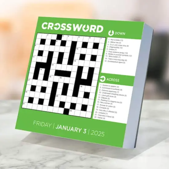 TF Publishing 2025 Daily Word Puzzle Daily Desktop Calendar {6}