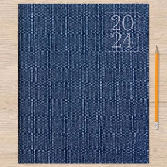 2024 Denim Large Monthly Planner {5}