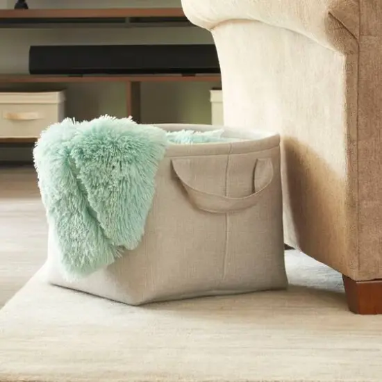 Household Essentials 17" Round Laundry Bin Gray {4}