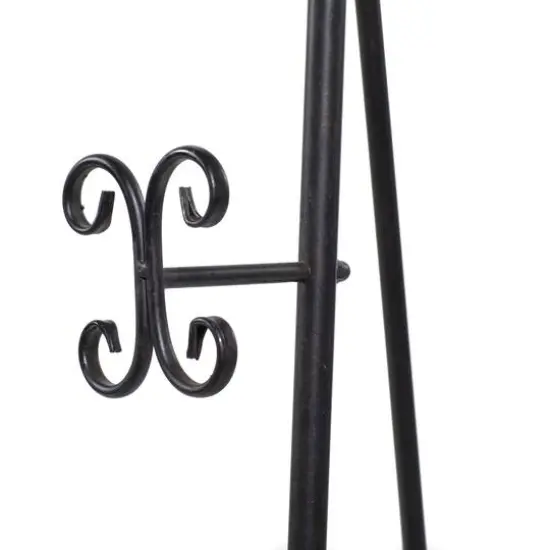 66'' Black Iron Traditional Easel {8}