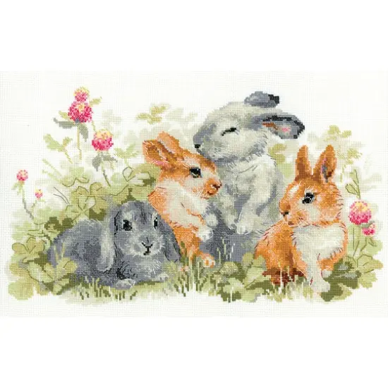 RIOLIS Funny Rabbits Counted Cross Stitch Kit {1}