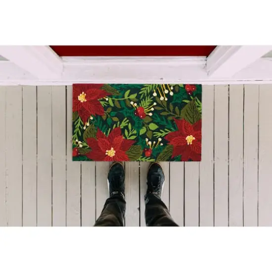 DII&reg; Poinsettias Doormat {6}