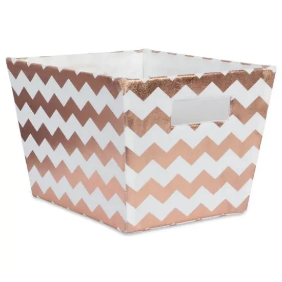Polyester Chevron Trapezoid Bin Gray {2}
