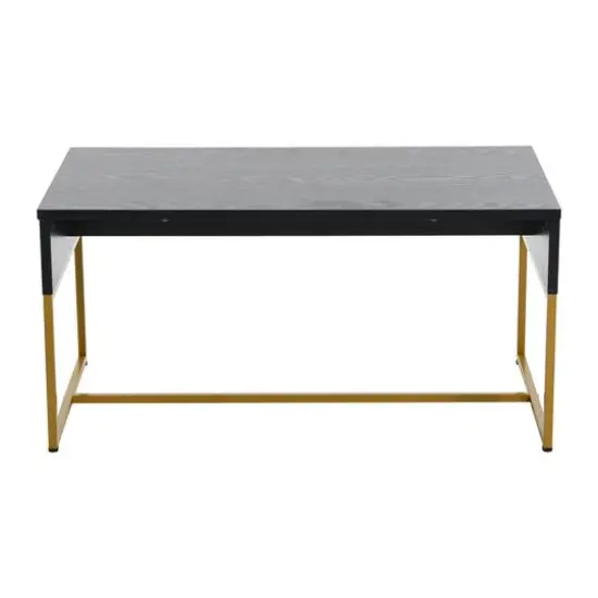 Household Essentials 59" Wrap Coffee Table Black {7}