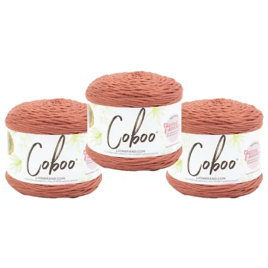 3 Pack Lion Brand&reg; Coboo&reg; Yarn Russet {1}