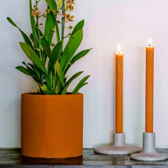 Hello Honey&reg; 7" Stoneware Planter Brown {4}