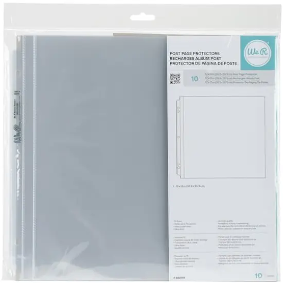 We R Memory Keepers&reg; 12" x 12" Post Page Protectors, 10ct. {3}