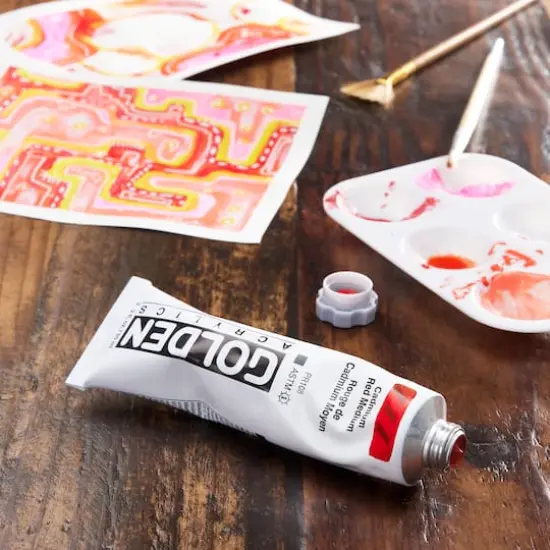 Golden&reg; 2oz. Heavy Body Acrylic Paint C PCadmium Red Medium {3}