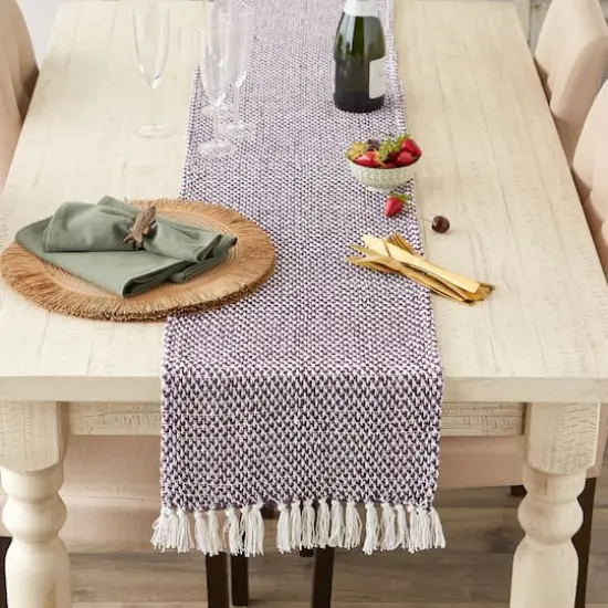 DII&reg; 72" Woven Table Runner Eggplant {6}
