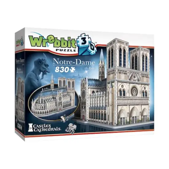 Castles & Cathedrals - Notre-Dame de Paris 3D Puzzle: 830 Pcs {1}