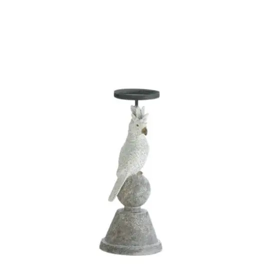 Slender Cockatoo Candleholder 4.5" x 4.5" x 11.25" {1}