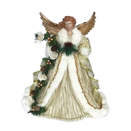 Santa's Workshop 15" Gold Trimmed Angel Tree Topper {1}