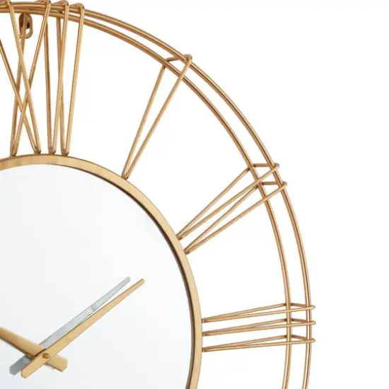 30" Glam Wall Clock Gold {5}