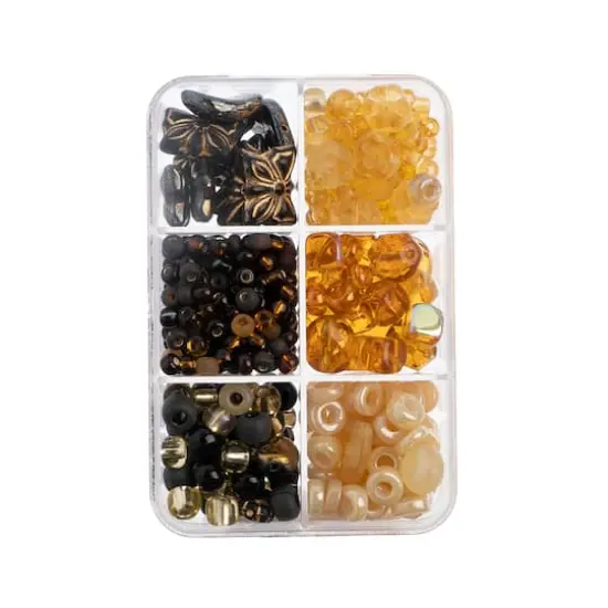 John Bead Czech Glass Recipe Box Beading Kit Butter Tart {5}