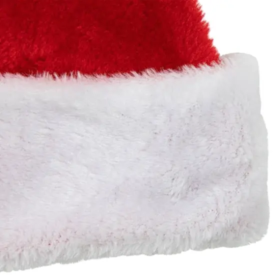 17" Traditional Red & White Santa Hat, Adult Medium {4}