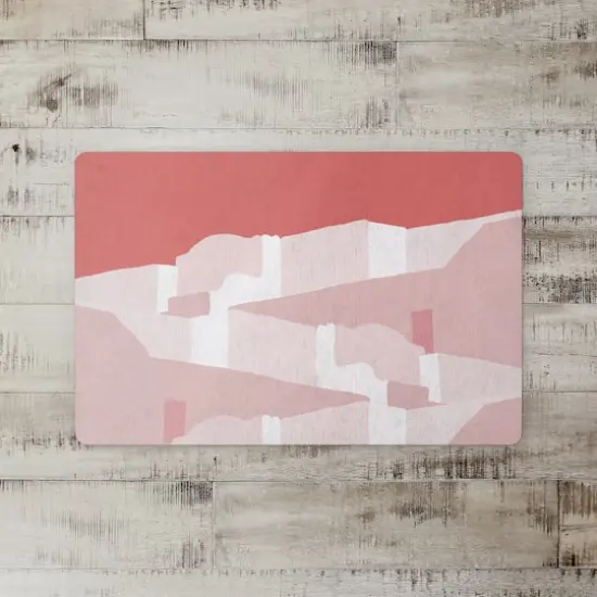 Pink Greece 27" x 18" Floor Mat {1}