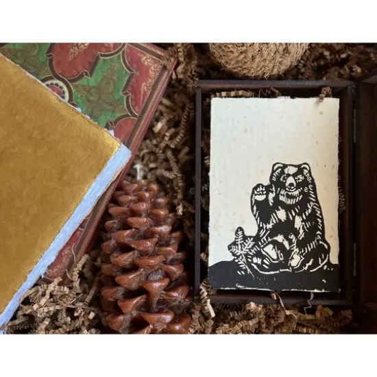 Awagami Thick Infused Handmade Postcards, 10ct. Sawdust/Wood Colors {6}