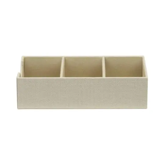 Household Essentials 3-Compartment Drawer Organizers, 2ct. White {11}
