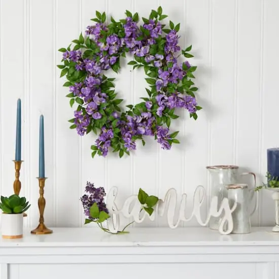 18" Wisteria Wreath {3}