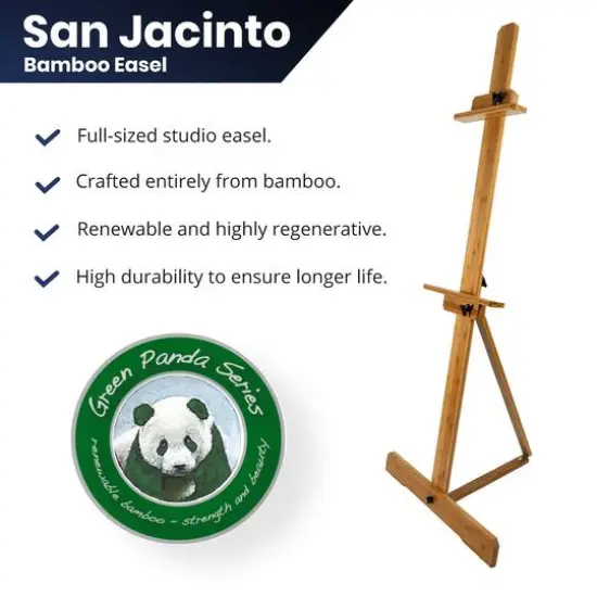 Pacific Arc Full-Size Mast Style Bamboo Studio Easel {6}