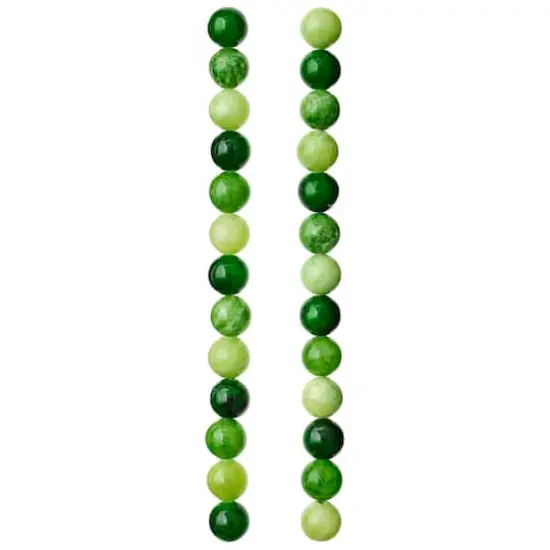 Green Jasper Round Beads, 10mm by Bead Landing&trade; {4}