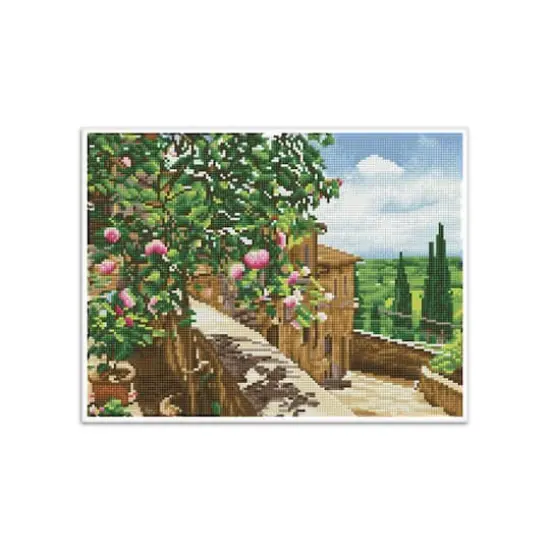 Diamond Dotz&reg; Intermediate Tuscan Vista Pre-Framed Diamond Painting Kit {5}