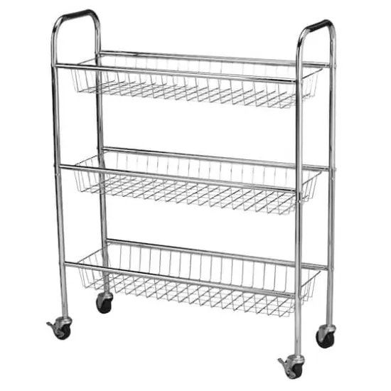 Household Essentials 33" Triple Tier Slim Storage Cart {1}
