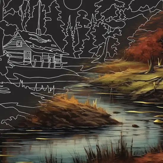 Brea Reese&trade; 9" x 12" Leaf Peeping Scratch Art Paper Pad {5}