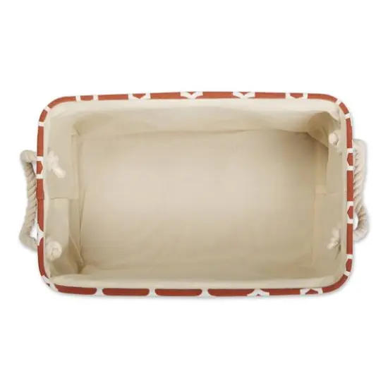 DII&reg; Medium Rectangle Polyester Lattice Bin Cinnamon {7}