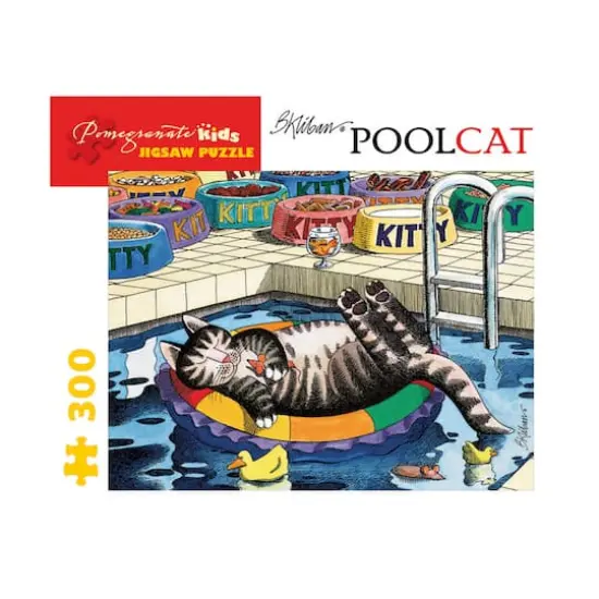 Pomegranate Kids B. Kliban® Pool Cat 300 Piece Jigsaw Puzzle {1}
