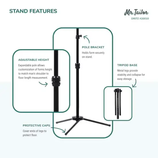 Dritz&reg; Mr. Tailor Male Dress Form with Adjustable Tri-Pod Stand {8}