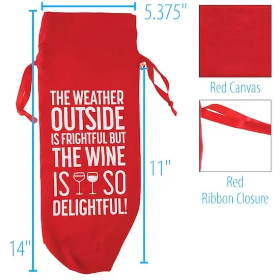 Personality Case&trade; Red Delightful Wine Bag {5}