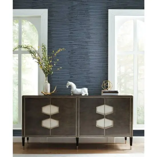 RoomMates Burundi Thatch Peel & Stick Wallpaper Blue/Navy {7}