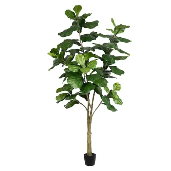 7ft. Potted Artificial Fiddle Tree {1}