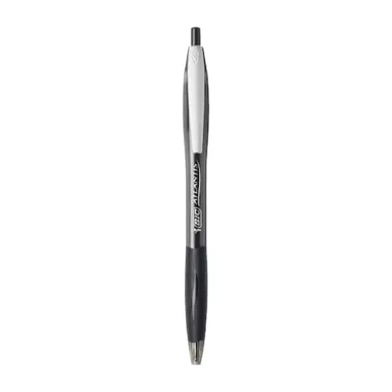 BIC&reg; Glide&trade; Black Medium Point 1mm Retractable Ball Pen, 12ct. {4}