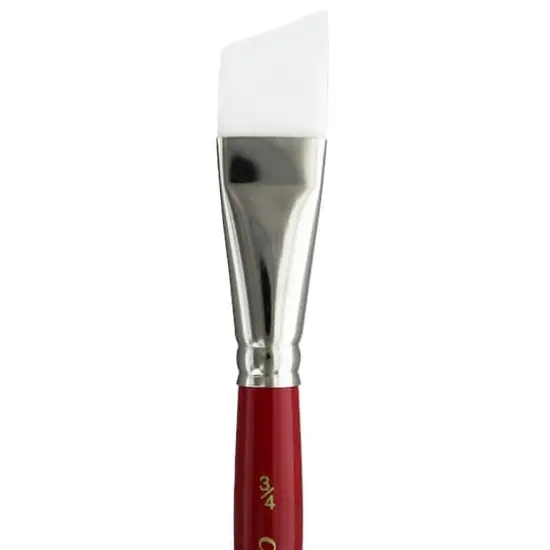 Connoisseur&reg; White Taklon Short Hanlde Angular Brush {3}