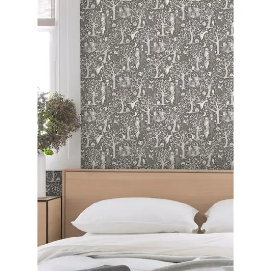 RoomMates Disney&reg; Tim Burton's The Nightmare Before Christmas Forest Peel & Stick Wallpaper Grey {3}