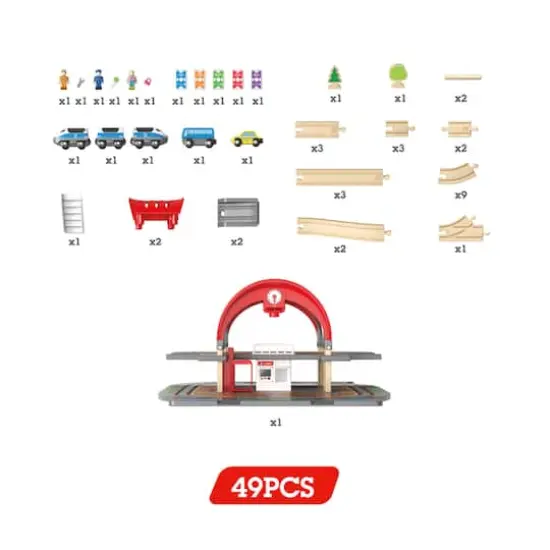 Hape Grand City Station: Light & Sound Play Railway Set {4}