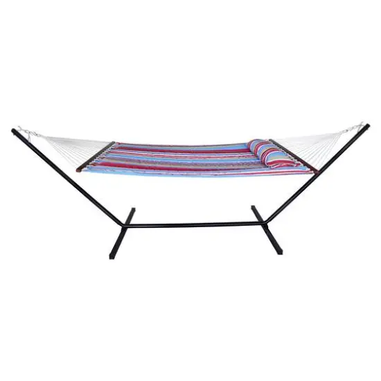 Sorbus Hammock with Spreader Bars & Frame Red and Blue {6}